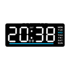 Reloj despertador digital con pantalla LED grande y alarmas múltiples