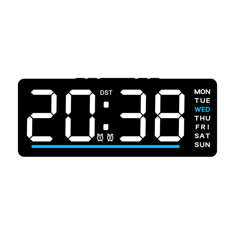 Reloj despertador digital con pantalla LED grande y alarmas múltiples