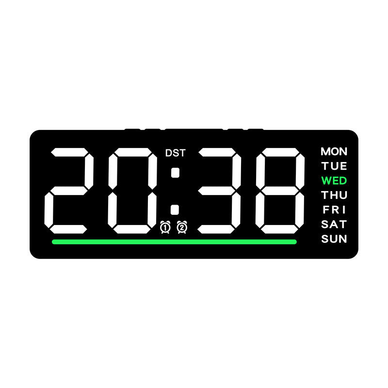 Reloj despertador digital con pantalla LED grande y alarmas múltiples