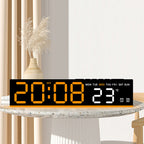 Reloj despertador digital con pantalla LED grande y temperatura