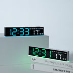 Reloj despertador digital con pantalla LED grande y temperatura
