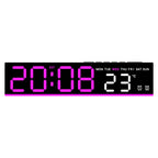 Reloj despertador digital con pantalla LED grande y temperatura