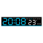 Reloj despertador digital con pantalla LED grande y temperatura