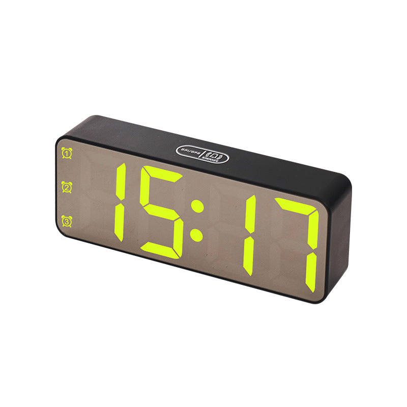Reloj despertador digital con pantalla LED grande y funciones múltiples