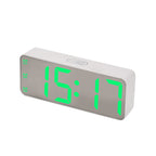 Reloj despertador digital con pantalla LED grande y funciones múltiples