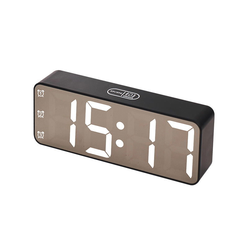 Reloj despertador digital con pantalla LED grande y funciones múltiples