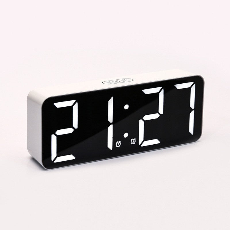 Reloj despertador digital con pantalla LED grande y funciones múltiples