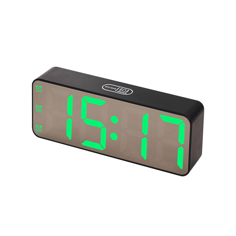 Reloj despertador digital con pantalla LED grande y funciones múltiples