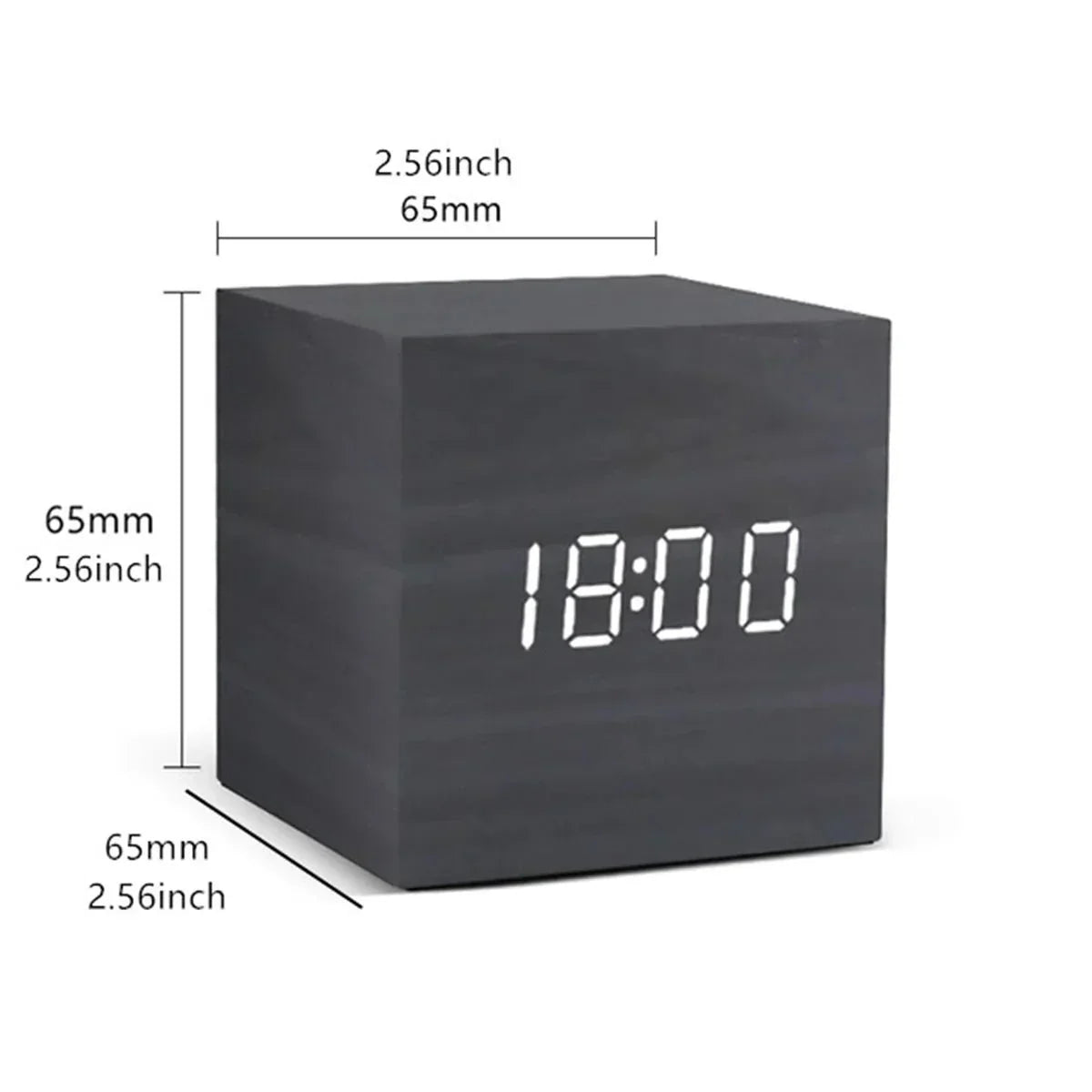 Reloj despertador LED digital de estilo retro