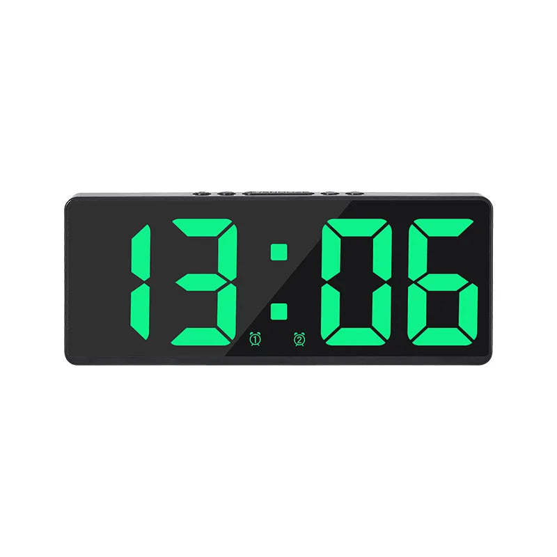 Reloj despertador LED inteligente con control por voz