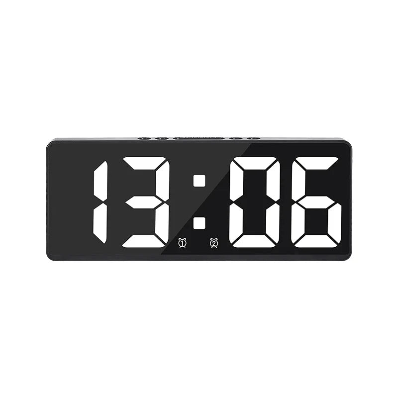 Reloj despertador LED inteligente con control por voz