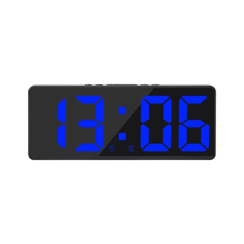 Reloj despertador LED inteligente con control por voz