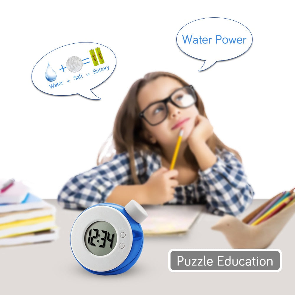 Reloj ecológico alimentado por agua AquaTime