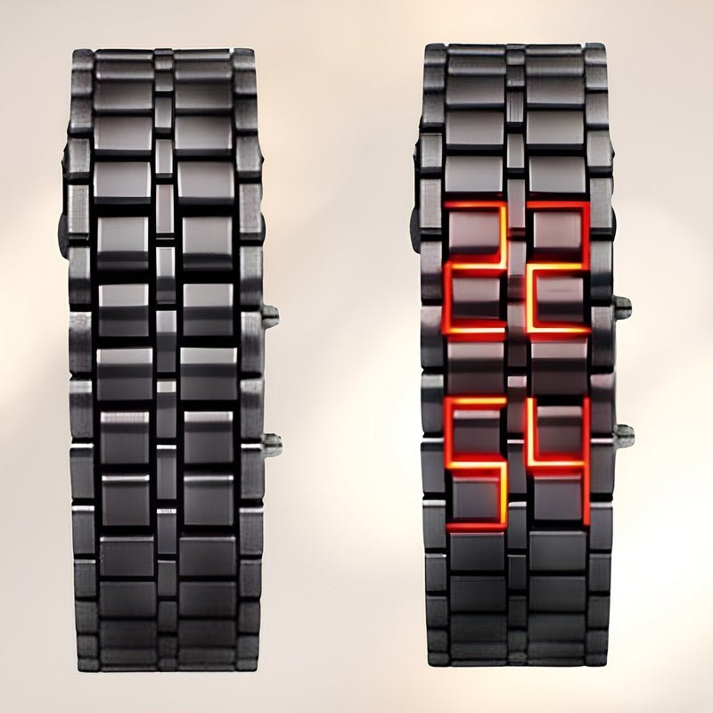 Reloj Lava - Reloj de pulsera LED único con diseño atrevido