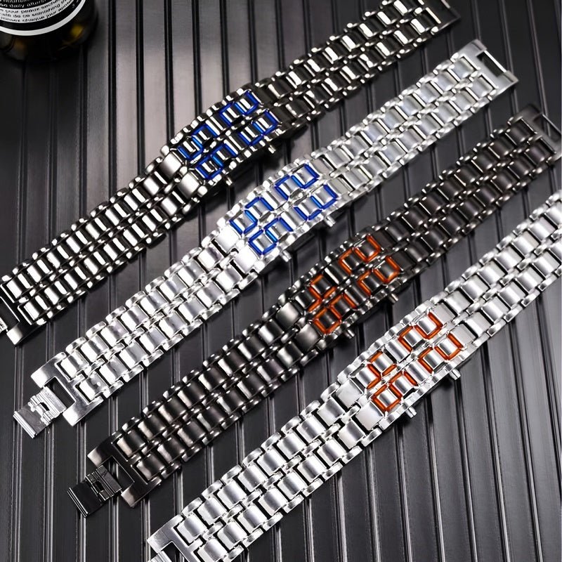 Reloj Lava - Reloj de pulsera LED único con diseño atrevido