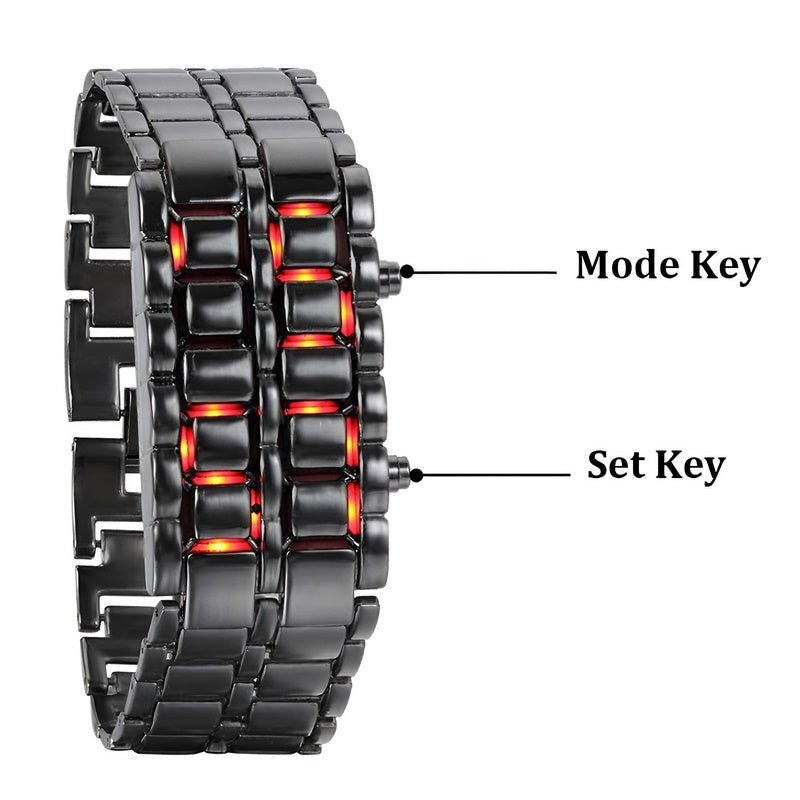 Reloj Lava - Reloj de pulsera LED único con diseño atrevido