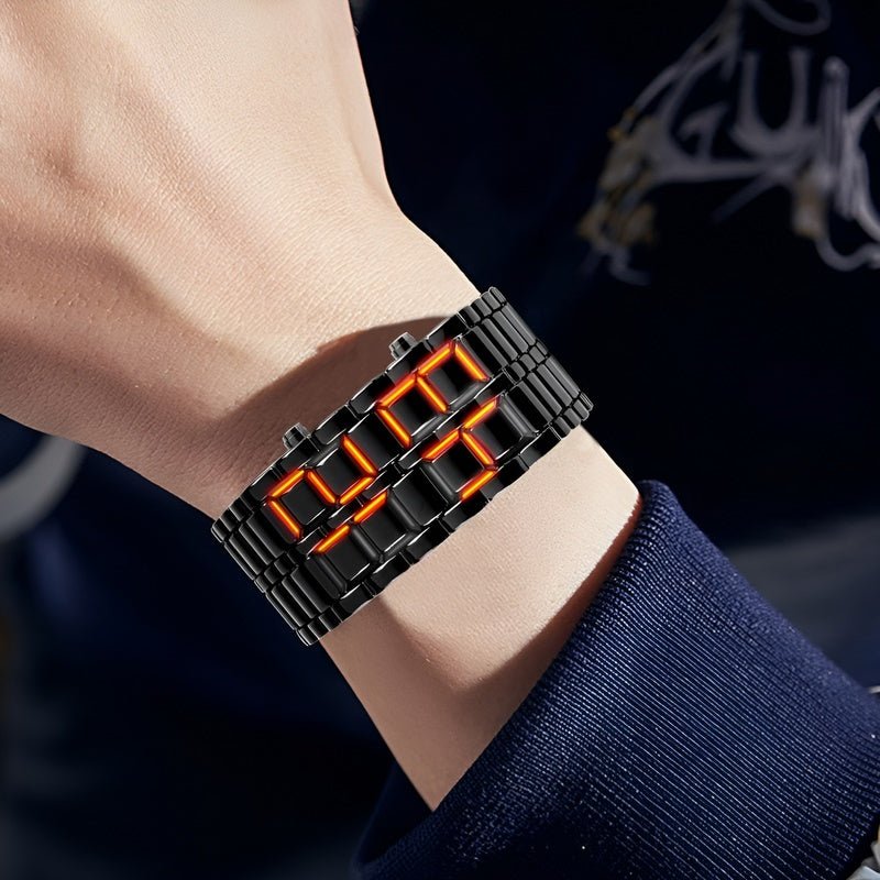Reloj Lava - Reloj de pulsera LED único con diseño atrevido