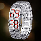 Reloj Lava - Reloj de pulsera LED único con diseño atrevido