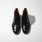 Robbin – Botas de tobillo de piel auténtica acabadas a mano para hombre
