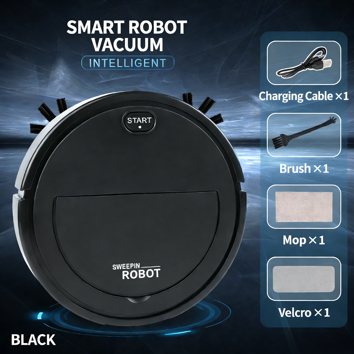 Robot aspirador 3 en 1 con navegación láser y vaciado automático
