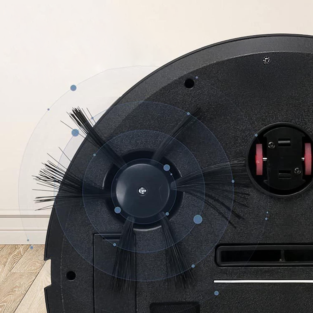 Robot aspirador Cleanoro S6 compacto e inteligente para pelo de mascotas, suelos duros y alfombras