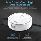 Robot aspirador | Limpia automáticamente, cabe bajo los muebles | para suelos duros y alfombras | CleanBot