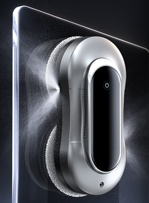 Robot limpiacristales automático con pulverización ultrasónica y mando a distancia