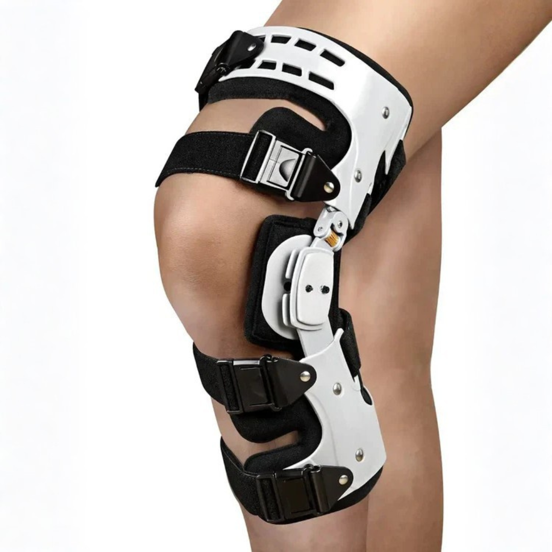 Rodillera descargadora con estabilización ajustable, derecha o izquierda, talla única – ArthroGuard