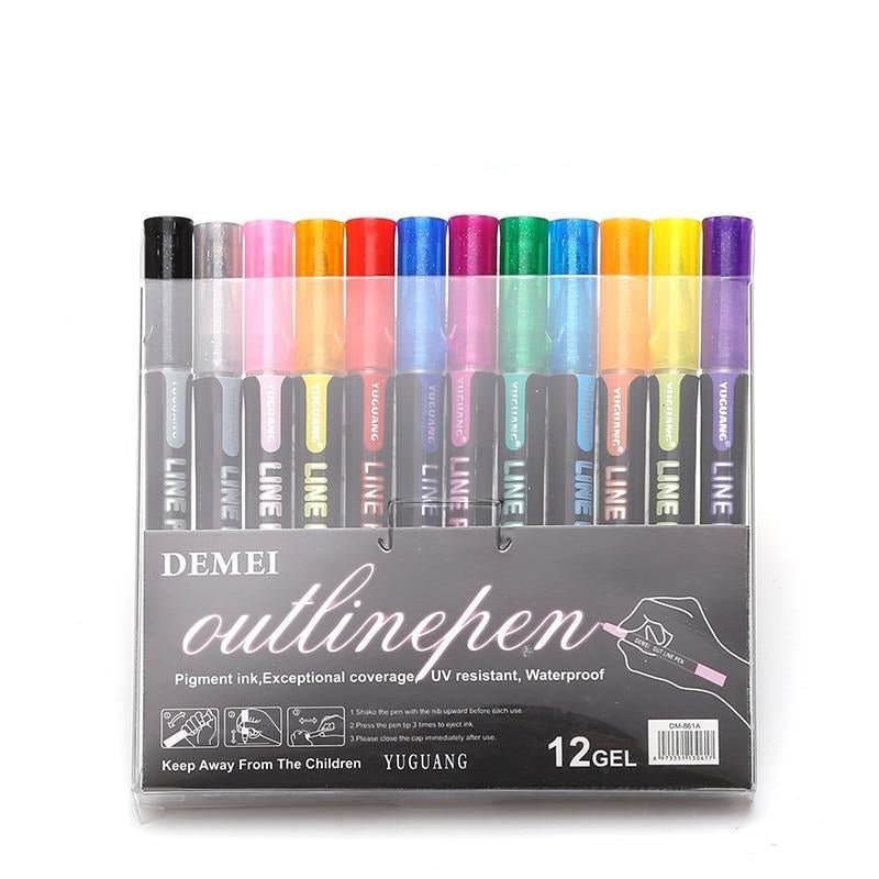 Rotuladores de purpurina para scrapbooking