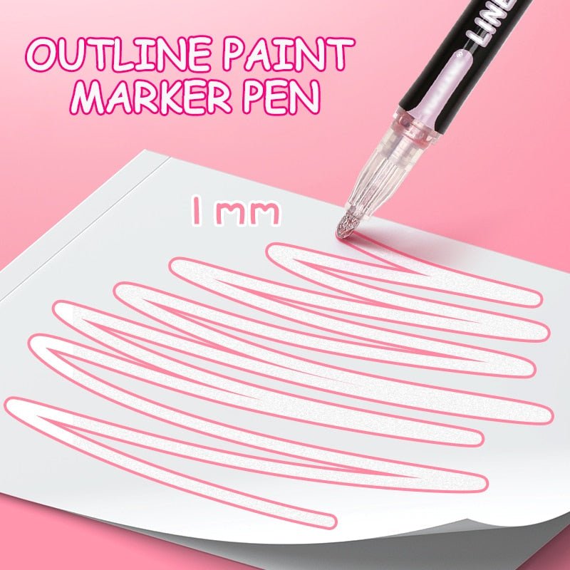 Rotuladores de purpurina para scrapbooking