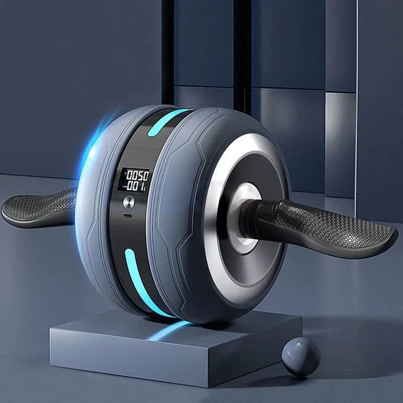 Rueda abdominal con rebote automático y contador para entrenamiento de core efectivo