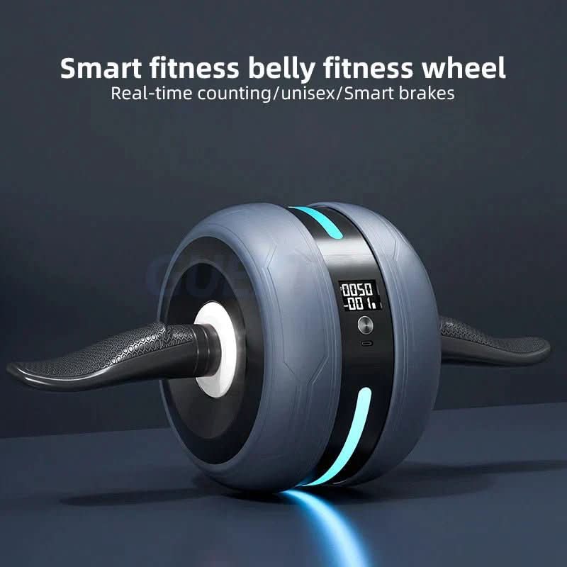 Rueda abdominal con rebote automático y contador para entrenamiento de core efectivo