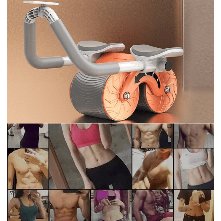 Rueda abdominal con soporte de codos y rebote
