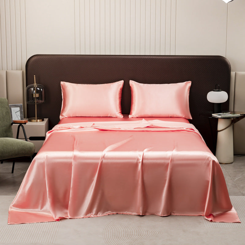 Sábana bajera de satén sedoso con efecto refrescante