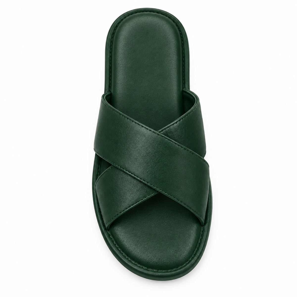 Sandalias de hombre verdes con tiras cruzadas