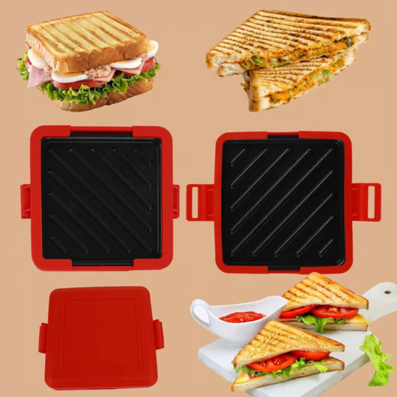 Sandwichera para microondas con placas antiadherentes