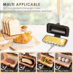 Sandwichera Quickgrill – prensa compacta antiadherente para comidas crujientes en 3 minutos