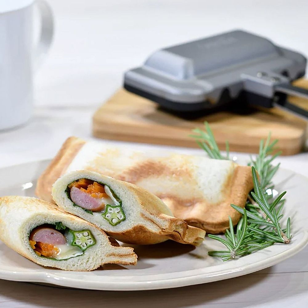 Sandwichera Quickgrill – prensa compacta antiadherente para comidas crujientes en 3 minutos