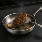 Sartén de titanio premium sin revestimiento para todo tipo de cocinas