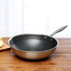 Sartén antiadherente de acero inoxidable Chefverro con estructura de panal