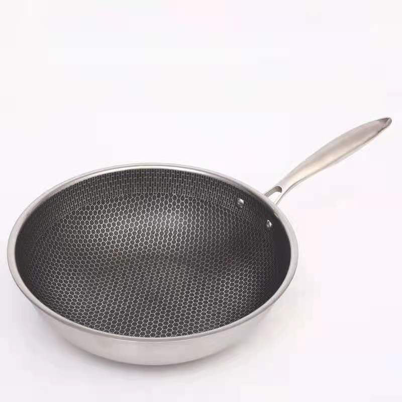 Sartén antiadherente de acero inoxidable Chefverro con estructura de panal