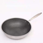 Sartén antiadherente de acero inoxidable Chefverro con estructura de panal