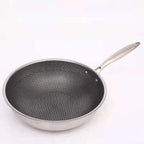 Sartén antiadherente de acero inoxidable para cocinar sin esfuerzo