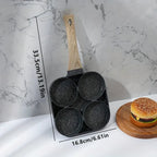 Sartén antiadherente para tortillas ChefVerra de 4 huecos