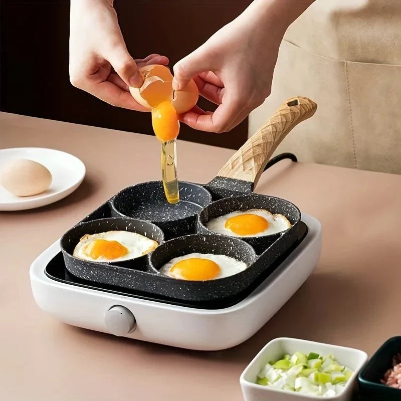 Sartén antiadherente para tortillas ChefVerra de 4 huecos