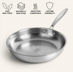 Sartén de titanio 26 cm – Antiadherente natural sin sustancias tóxicas