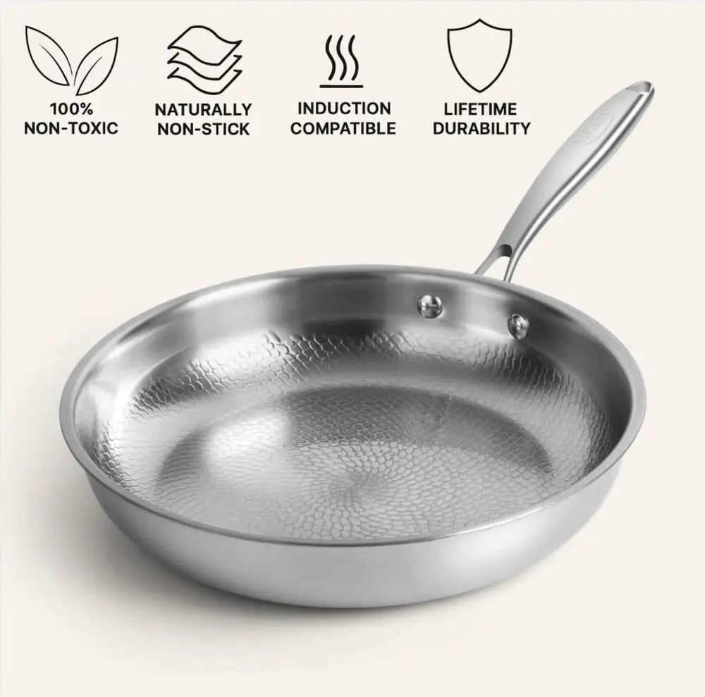 Sartén de titanio 26 cm – Antiadherente natural sin sustancias tóxicas