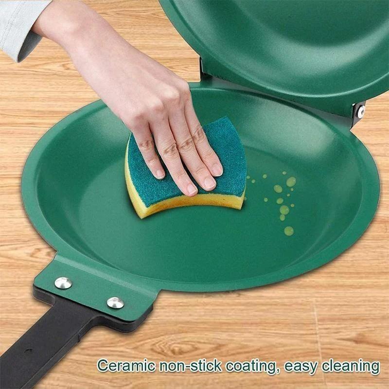 Sartén doble antiadherente para tortitas y crepes