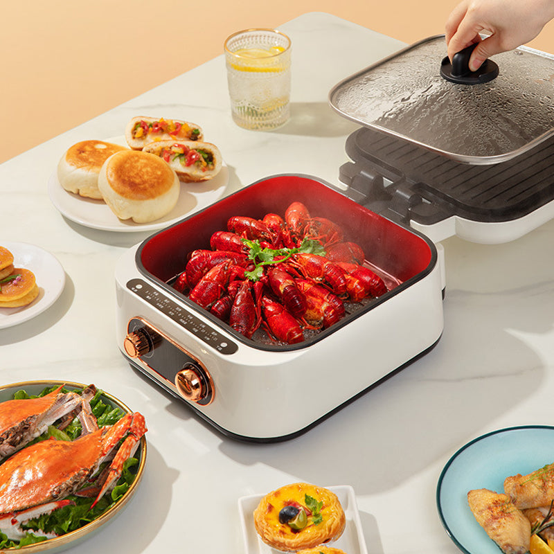Sartén innovadora con función de vapor para cocina versátil