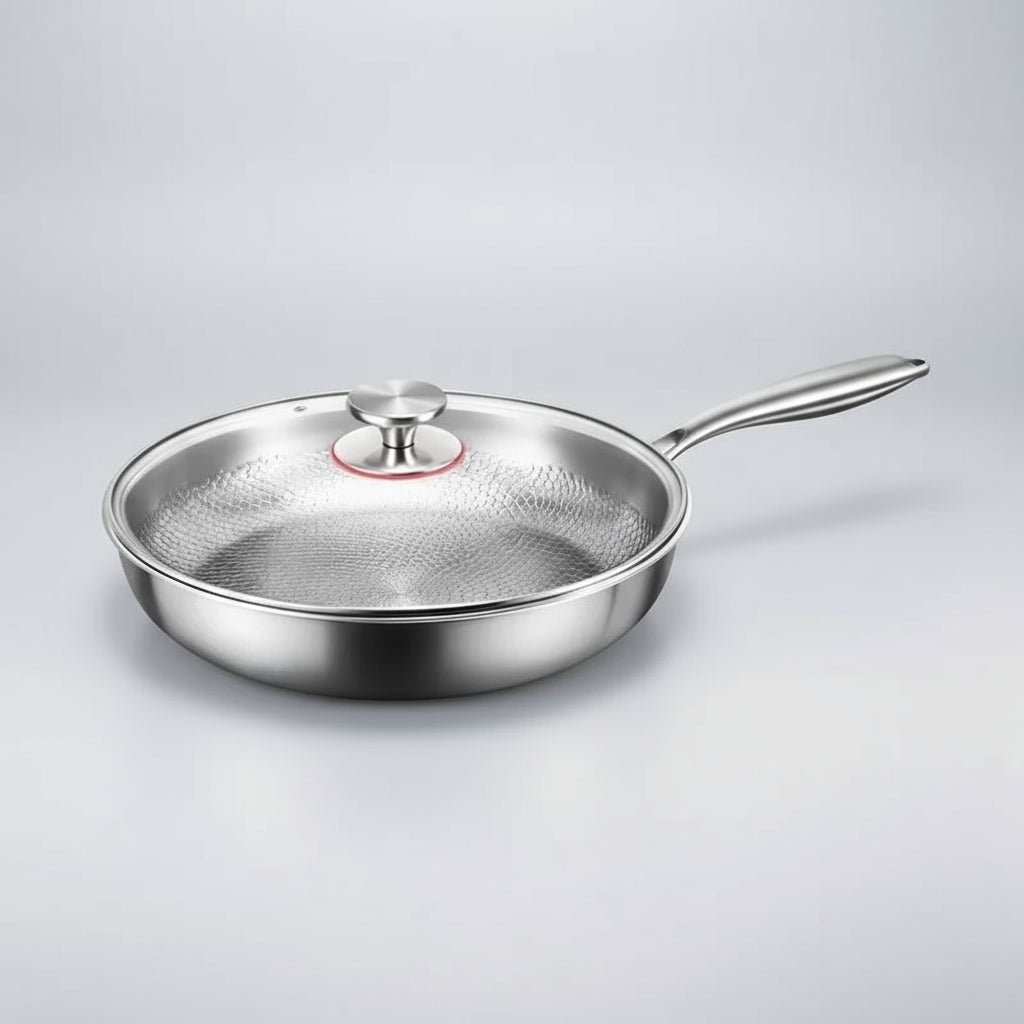 Sartén de titanio martillado antiadherente para inducción y cocina diaria